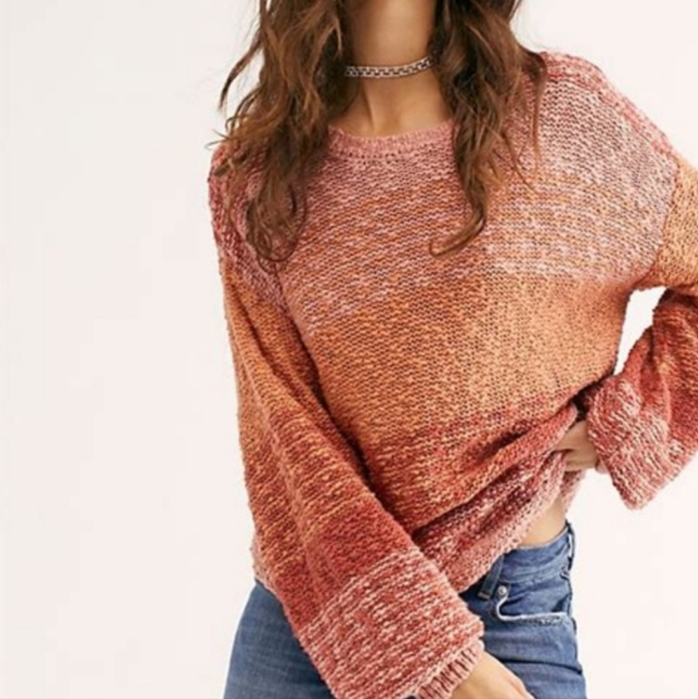 Spell the Gypsy Over the Rainbow Sunrise Cotton‎ Sweater